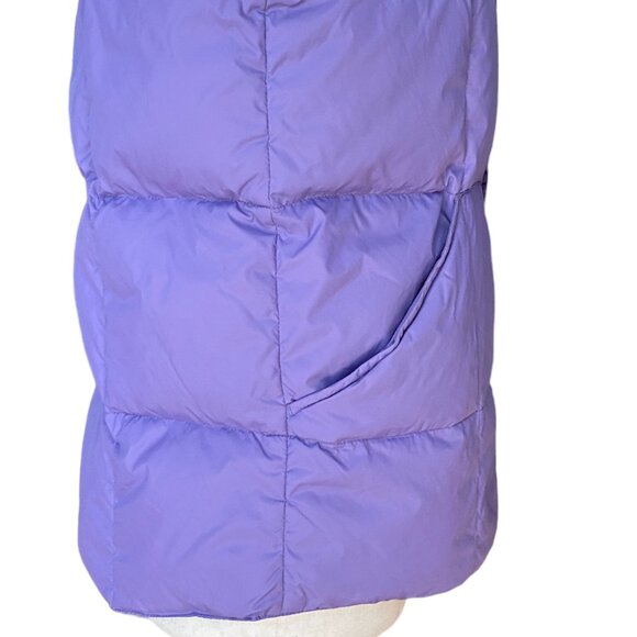 Lands End Goose Down Quilted Puffer Vest Purple Gorpcore Hiking Utility-XL - Picture 7 of 12